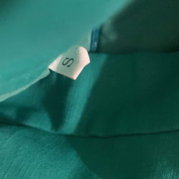 Peekskill set pant blouse women S teal ruffles button down event vacation Y2K - Picture 11 of 12